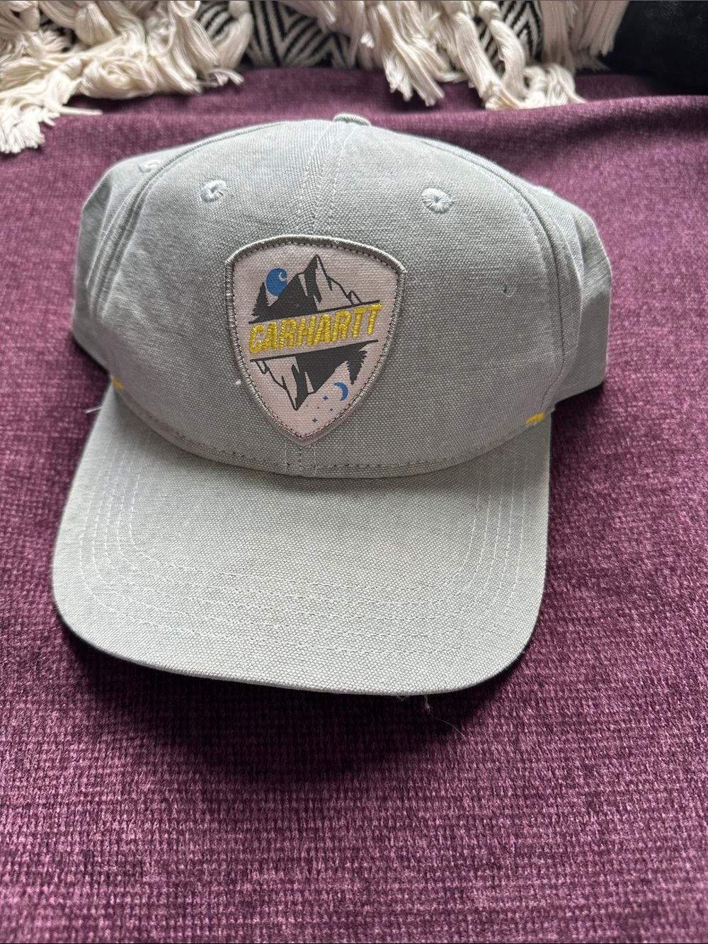 Carhartt Mint Green Mountain Patch Baseball Cap